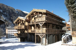 appartement avec jardin dans luxueux chalet